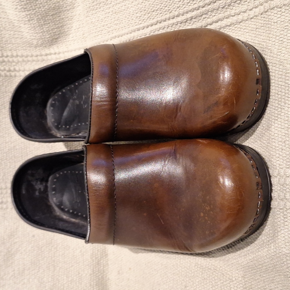 Dansko Brown Leather Clogs